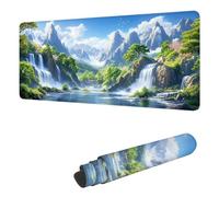 Gaming Mouse Pad XXL 62.9 x 31.5 inch, Large Mouse Mat Fall Extended Desk Mat, Keyboard Mousepad Mountain, with Stitched Edge Mousepad, Perfect for Gaming & Office Accessories, Gifts for Women H-3366