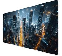 Gaming Mouse Pad XXL 700x300mm Grey Mouse Pad City Desk Mat Large, Non-Slip Rubber Base with Stitched Edges Computer Keyboard Mat, Desk Accessories for Men, PC, Laptop, Home, Office, Decor Gifts x2230