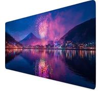 Gaming Mouse Pad XXL 700x300mm Pink Mouse Pad Landscape Desk Mat Large, Non-Slip Rubber Base with Stitched Edges Computer Keyboard Mat, Desk Accessories for Men, PC, Laptop, Home, Office, Gifts m6948