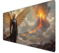 Gaming Mouse Pad XXL 800x400mm Black Mouse Pad Women Desk Mat Large, Non-Slip Rubber Base with Stitched Edges Computer Keyboard Mat, Desk Accessories for Men, Laptop, Home, Office, Decor Gifts m747