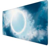 Gaming Mouse Pad XXL 800x400mm Grey Mouse Pad Landscape Desk Mat Large, Non-Slip Rubber Base with Stitched Edges Computer Keyboard Mat, Desk Accessories for Men, PC, Laptop, Home, Office, Gifts u5213