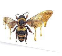 Gaming Mouse Pad XXL Large Desk Mat 600x300x3 mm Extended Computer Mouse (Bees Yellow) Mat with Stitched Edges, Non-Slip Rubber Base, Waterproof Smooth Surface for PC Gaming, Office Home Laptop V-165