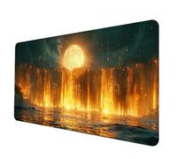 Gaming Mouse Pad Yellow Mouse Mat Fall Desk Mat Large 60 x 30 cm, Waterproof Mousepad with Stitched Edge, Anti-Slip Rubber Base Desk Pad Computer Accessories for PC, Laptop Office/Gaming -hjw2506MX