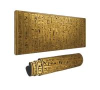 Gaming Mouse Pads -XXL Keyboard Pads Large Mouse Pad 80 Cm X 30 Cm Egypt Hieroglyphics Prints Desk Mouse Mat for Work and Gaming