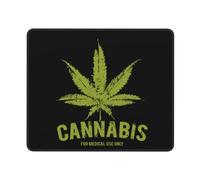 Gaming Mousepad Cannabis Logo Comfortable Desk Pad Wear Resistant Mouse Pad For Home Desk Office 25X30Cm