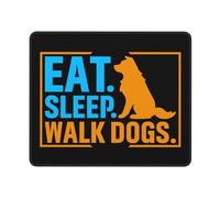 Gaming Mousepad Eat Sleep Walk Dogs Waterproof Desk Pad Comfortable Mice Mat For Desk Pc Computer 25X30Cm