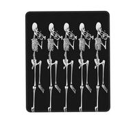 Gaming Mousepad for computer 20x18 cm Non-Slip Rubber Base Cute Mouse Mat for Laptop & Desktop Home Office Desk Accessories Office Supplies Halloween Posable Skeleton Skull