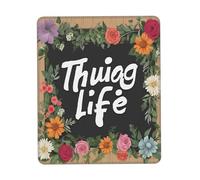 Gaming Mousepad for computer 20x18 cm Non-Slip Rubber Base Cute Mouse Mat for Laptop & Desktop Home Office Desk Accessories Office Supplies Thug Life Flowers