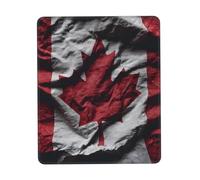 Gaming Mousepad for Computer 24x20 cm Non-Slip Rubber Base Cute Mouse Mat for Laptop & Desktop Home Office Desk Accessories Office Supplies Canada Flag