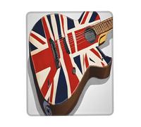Gaming Mousepad for computer 24x20 cm Non-Slip Rubber Base Cute Mouse Mat for Laptop & Desktop Home Office Desk Accessories Office Supplies Guitar British Flag