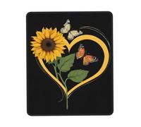 Gaming Mousepad for computer 24x20 cm Non-Slip Rubber Base Cute Mouse Mat for Laptop & Desktop Home Office Desk Accessories Office Supplies Blessed to Be Called Nana Sunflower