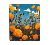 Gaming Mousepad for computer 24x20 cm Non-Slip Rubber Base Cute Mouse Mat for Laptop & Desktop Home Office Desk Accessories Office Supplies Skeleton
