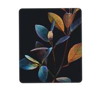Gaming Mousepad for computer 24x20 cm Non-Slip Rubber Base Cute Mouse Mat for Laptop & Desktop Home Office Desk Accessories Office Supplies Leaves on plant stems