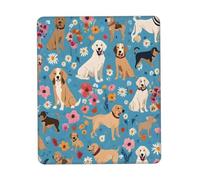 Gaming Mousepad for computer 26x21 cm Non-Slip Rubber Base Cute Mouse Mat for Laptop & Desktop Home Office Desk Accessories Office Supplies Border Collie Florals