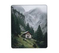 Gaming Mousepad for computer 26x21 cm Non-Slip Rubber Base Cute Mouse Mat for Laptop & Desktop Home Office Desk Accessories Office Supplies Charming mountain cottages in the Austrian Alps
