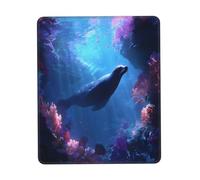 Gaming Mousepad for computer 26x21 cm Non-Slip Rubber Base Cute Mouse Mat for Laptop & Desktop Home Office Desk Accessories Office Supplies seal swimming