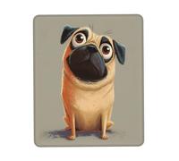 Gaming Mousepad for computer 26x21 cm Non-Slip Rubber Base Cute Mouse Mat for Laptop & Desktop Home Office Desk Accessories Office Supplies Pretty Pug Dog
