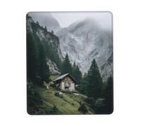 Gaming Mousepad for computer 26x21 cm Non-Slip Rubber Base Cute Mouse Mat for Laptop & Desktop Home Office Desk Accessories Office Supplies Charming mountain cottages in the Austrian Alps