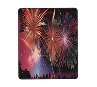 Gaming Mousepad for computer 30x25 cm Non-Slip Rubber Base Cute Mouse Mat for Laptop & Desktop Home Office Desk Accessories Office Supplies Explosion Firework 3D
