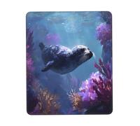 Gaming Mousepad for computer 30x25 cm Non-Slip Rubber Base Cute Mouse Mat for Laptop & Desktop Home Office Desk Accessories Office Supplies seal swimming