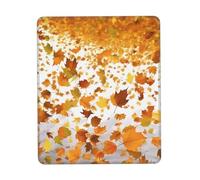 Gaming Mousepad for computer 30x25 cm Non-Slip Rubber Base Cute Mouse Mat for Laptop & Desktop Home Office Desk Accessories Office Supplies Romantic Autumn The Fall of Maple Leaves