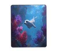 Gaming Mousepad for computer 30x25 cm Non-Slip Rubber Base Cute Mouse Mat for Laptop & Desktop Home Office Desk Accessories Office Supplies seal swimming