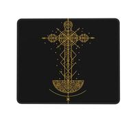 Gaming Mousepad Gothic Esoteric Sigil Cross Art Dark Academia Gaming Mouse
