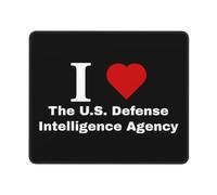 Gaming Mousepad I Love The U.S. Defense Intelligence Agency Stitched Edges Mouse Pad Improves Speed And Precision Mice Mat For Work Desk Home 25X30Cm