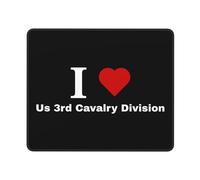 Gaming Mousepad I Love Us 3Rd Cavalry Division Comfortable Desk Pad Waterproof Mice Mat For Laptop Pc Office 25X30Cm