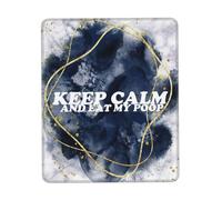 Gaming Mousepad Keep Calm & Eat My Poop Comfortable Mouse Mat Anti-Slip Rubber Base Mouse Pad For Home Office Pc 25X30Cm