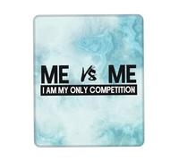 Gaming Mousepad Me Vs Me I Am My Only Competition Wear Resistant Desk Pad Waterproof Mouse Pad For Desk Work Laptop 25X30Cm