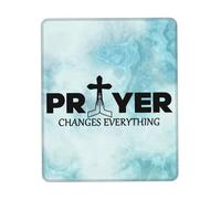 Gaming Mousepad Prayer Changes Everything Wear Resistant Mouse Pad Improves Speed And Precision Mice Mat For Home Office Laptop 25X30Cm