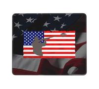 Gaming Mousepad Skeet Shooting USA Flag Trap Shooting Clay Mousepad Gamer