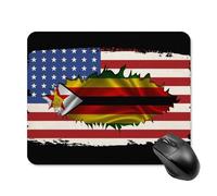 Gaming Mousepad Zimbabwe Zimbabwean Friendliness Flag Soft Mouse Mat Improves Speed And Precision Mouse Pad For Laptop Computer Home 25X30Cm