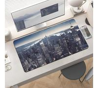Gaming New York City Mouse Pad 24x12 Large Desk Mat with Non-Slip Rubber & Smooth Surface Foldable Desk Pad for Keyboard and Mouse Laptop Computer Mousepad for Office Home Remote Work