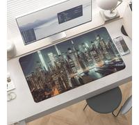 Gaming New York City Mouse Pad 24x12 Large Desk Mat with Non-Slip Rubber & Smooth Surface Foldable Desk Pad for Keyboard and Mouse Laptop Computer Mousepad for Office Home Remote Work