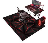 Gaming Office Chair Mat for Carpet, 70 x 100 cm Office Chair Mat for Hard Floors, Heavy Duty Computer Desk Chair Mats for Hardwood Floor, Anti-Slip Under Chair Floor Protector Mat for Home Office