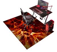 Gaming Office Chair Mat for Carpet, 90 x 120 cm Office Chair Mat for Hard Floors, Heavy Duty Computer Desk Chair Mats for Hardwood Floor, Anti-Slip Under Chair Floor Protector Mat for Home Office