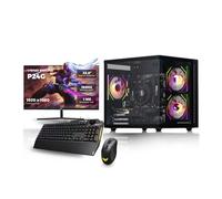 Gaming PC 24" 165Hz Bundle AMD Ryzen 5 5600 Processor Nvidia RTX 3050 6GB Graphics Card - 16GB 3200MHz Ram - 1TB NVMe SSD - 550W PSU - Windows 11 - WiFi - Mini Nem 3 - Asus TUF K1 & M3