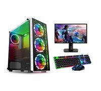Gaming PC Bundle Intel Core i5-4th Gen 16GB 1TB HDD 128GB SSD GT730 Windows 10