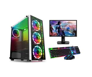 Gaming PC Bundle Intel Core i5-4th Gen 16GB 1TB HDD 128GB SSD GT730 Windows 10