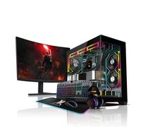 Gaming PC Bundle with 22-inch Monitor, Intel Core i5, 16GB RAM, 500GB HDD, GT 730 2GB Graphics, RGB Case, Windows 11, Gaming Keyboard and Mouse