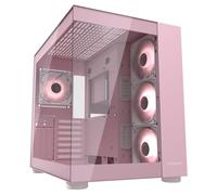 Gaming PC CASE | FV150RGB - Mini-ITX, Micro-ATX and ATX - Dual Chamber - 400mm GPU Compatible - ARGB - Advanced Cooling - Up to Nine Fans (Pink)