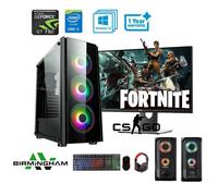Gaming PC Computer Bundle Quad Core i5 16GB SSD+1TB Win 10 2GB GT730