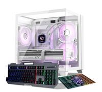 Gaming PC Desktop Computer,Intel Core i7 Desktop,Operating at A Frequency of 3.4GHz,GTX1660Super Graphics Card with 6GB GDDR6 Video Memory,16GB RAM, 1TB NVME SSD,WiFi 5.0,RGB Fan x4,White