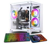 Gaming PC Desktop Computer,Intel Core i7 Desktop,Operating at A Frequency of 3.4GHz,GTX1660Super Graphics Card with 6GB GDDR6 Video Memory,16GB RAM, 512GB SSD,WiFi 5.0,RGB Fan x4,White