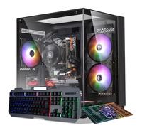 Gaming PC Desktop Computer,Intel Core i7 Desktop PC,Operating at A Frequency of 3.4GHz,GTX1660Super Graphics Card with 6GB GDDR6 Video Memory,16GB DDR4 RAM, 1TB NVME SSD,WiFi 5.0,RGB Fan x4 Black