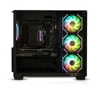 Gaming PC - Intel Core i9-12900KF, 64GB DDR4 RAM, 2TB Gen 4 NVMe SSD, RTX 4070, B760M Motherboard, WiFi 6, Bluetooth 5.2, Open-Frame Glass Chassis