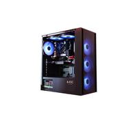 Gaming PC Tower - Ryzen 5 4500, RTX3050 6GB, 16GB DDR4, 256GB SSD + 1TB HDD, Windows 11 - Black 6 Fan RGB Case