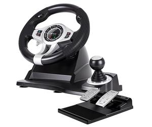 Gaming Racing Steering Wheel with Pedals Roadster PC PS3 PS4 XBox One Windows UK